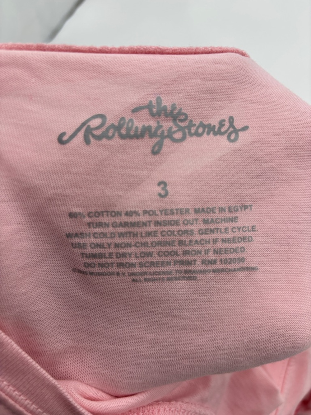 Torrid Rolling Stones Relaxed Cotton Crew Tee in Coral Blush - Picture 5 of 6